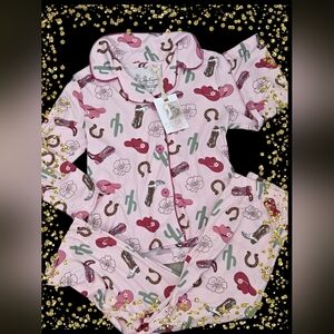New Jessica Simpson country things pajama set Girls 4